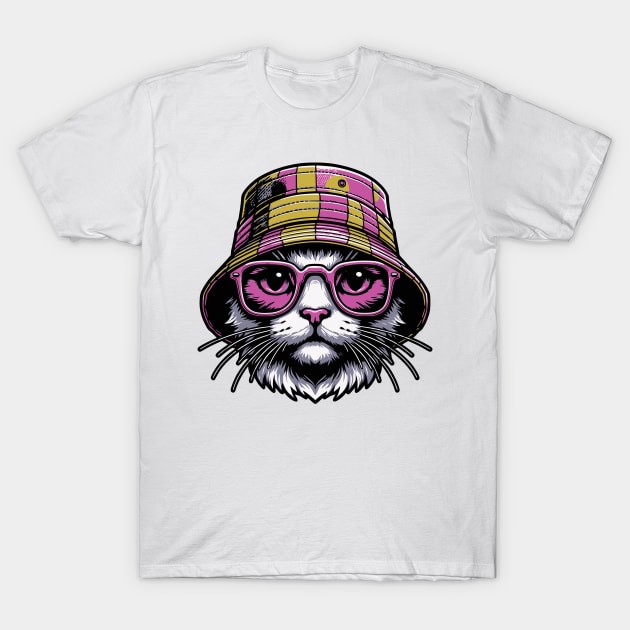 Funky Feline T-Shirt by Andonaki